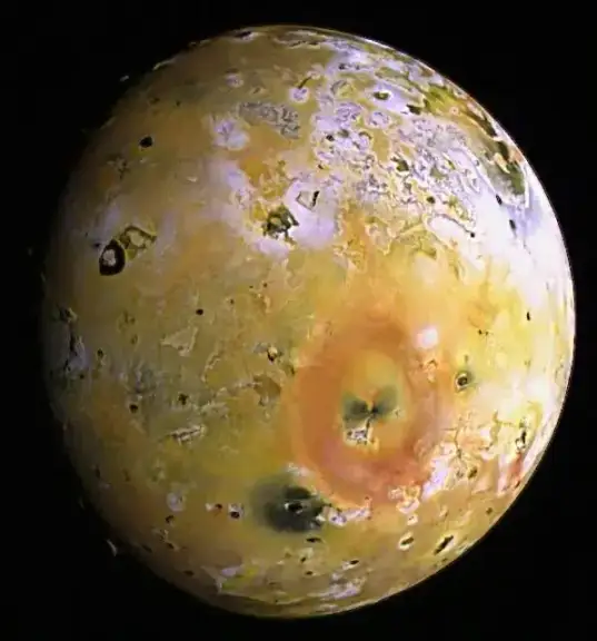 Io’s volcanic landscape