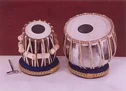 A pair of tabla drums.