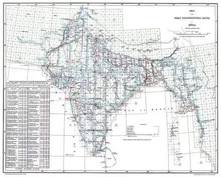 Great Trigonometrical Survey: Index to the Great Trigonometrical Survey of India (1922).