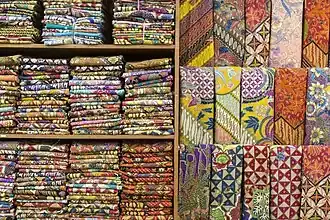 Batik: finished fabrics of batik trusmi, and ready to sold