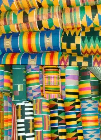 Kente cloth: Kente weaving is a traditional craft among the Ashanti people of Ghana.