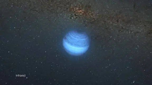 Artist's impression of the free-floating planet CFBDSIR J214947.2-040308.9.