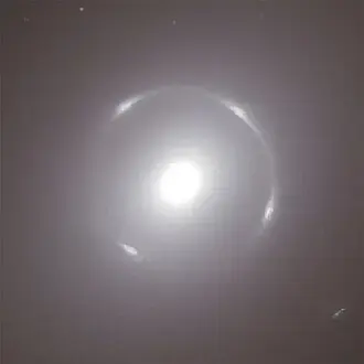 Euclid's close view of an Einstein ring around the galaxy NGC 6505.