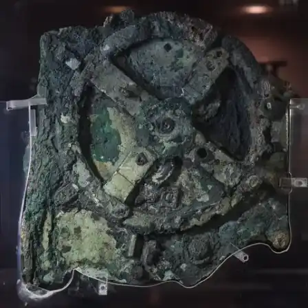 Antikythera mechanism: Main Antikythera mechanism fragment (fragment A).